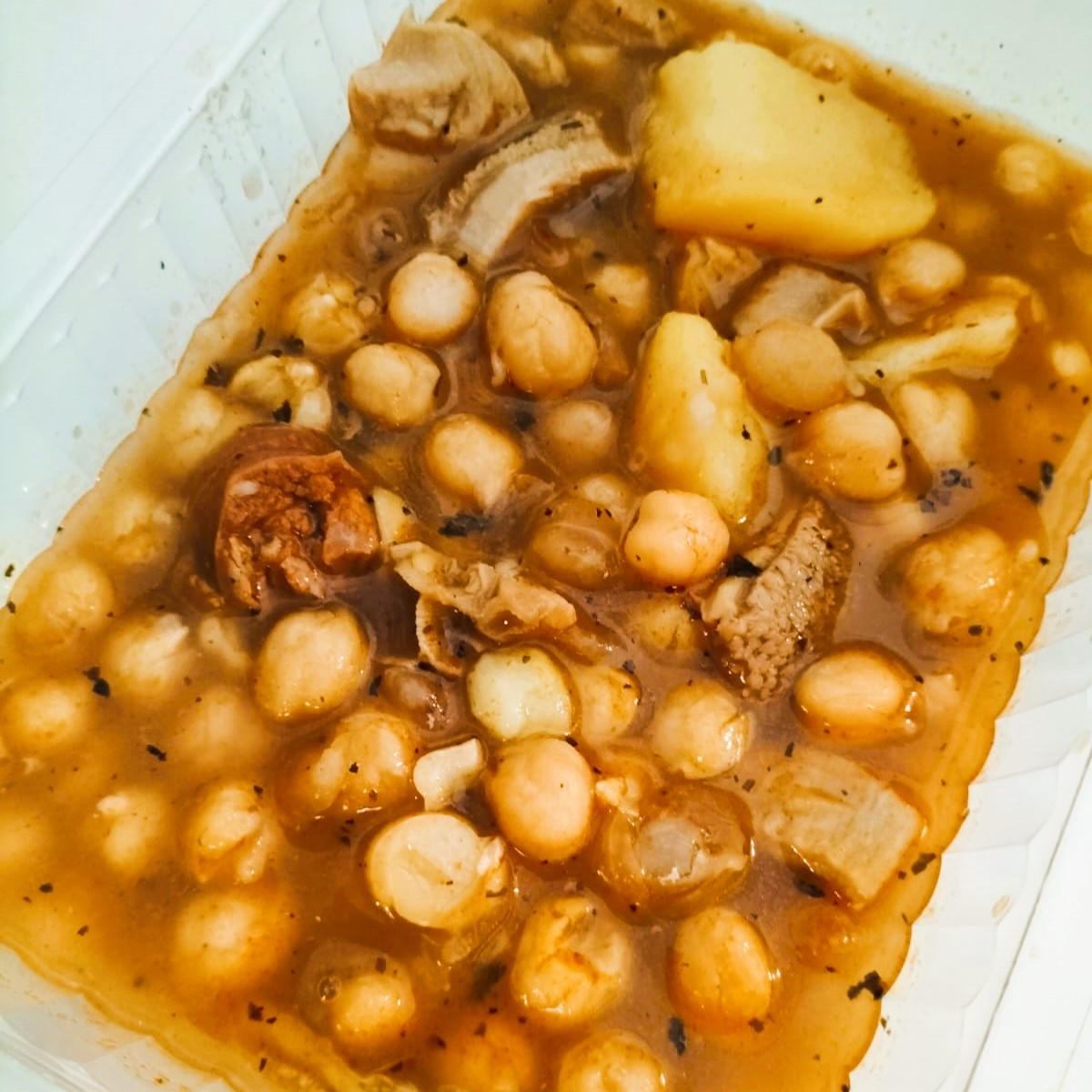 Callos con Garbanzos